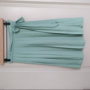 Modcloth pleated skirt mint xs
